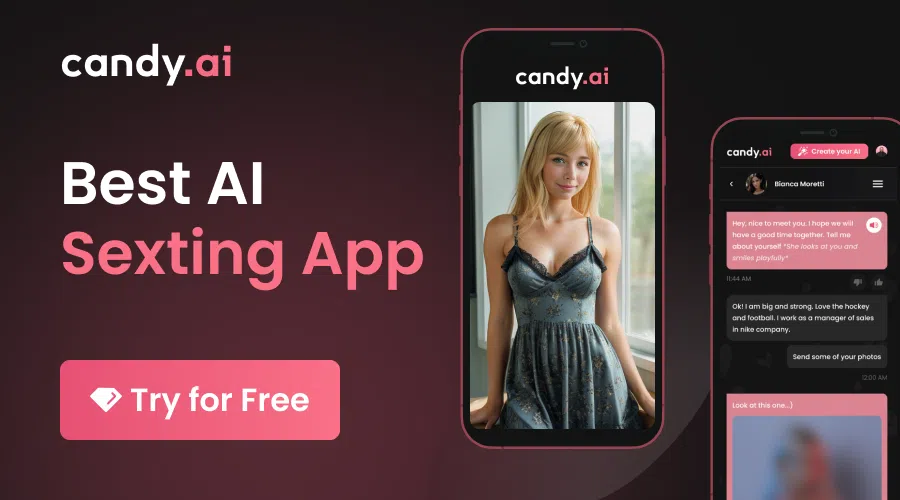 Candy AI Bannière : Meilleure application AI Sexting